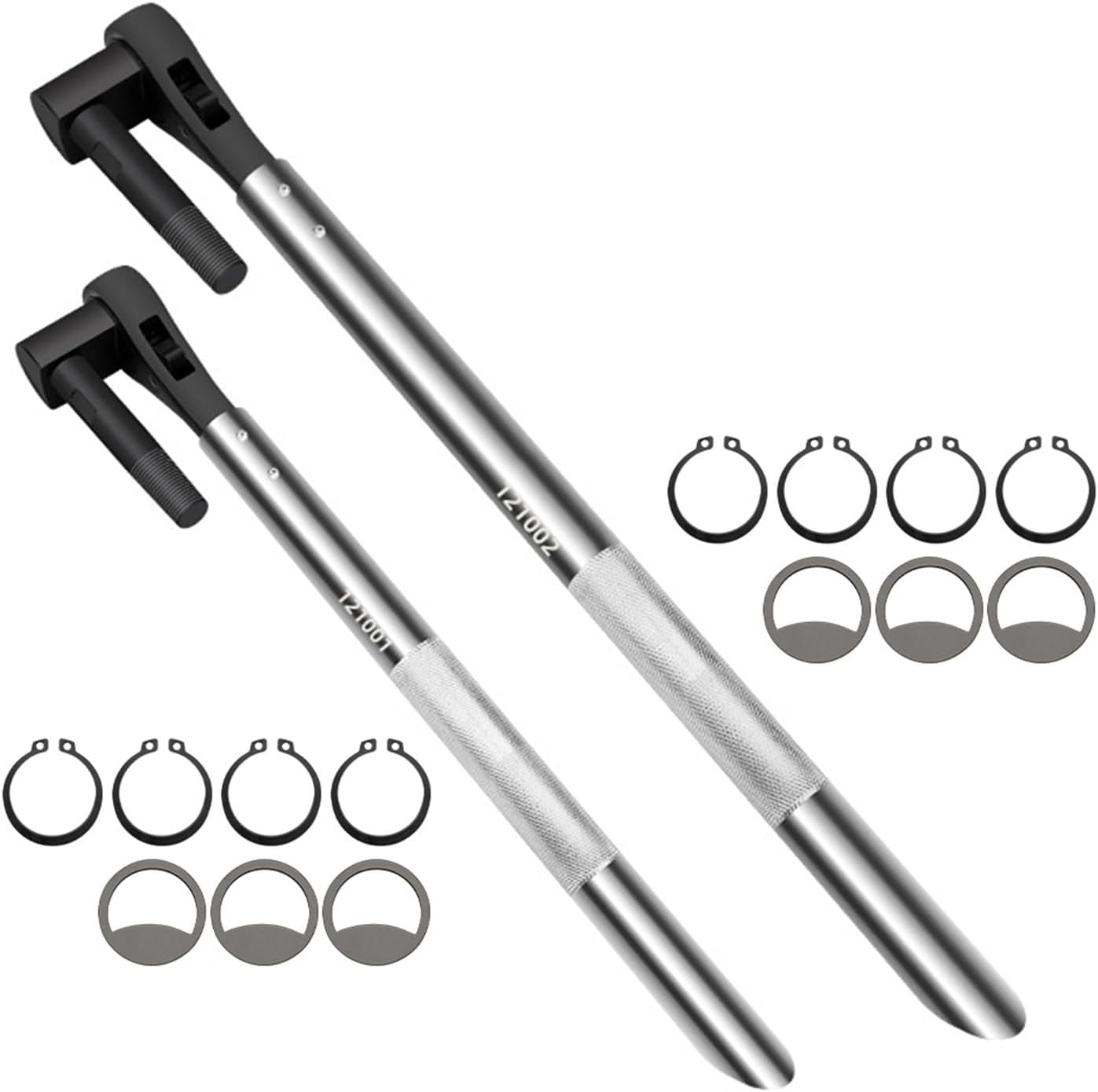 両頭ラチェットレンチセット スペーサー付き 高強度炭素鋼ソケットレンチ トラック用 360回転ヘッド