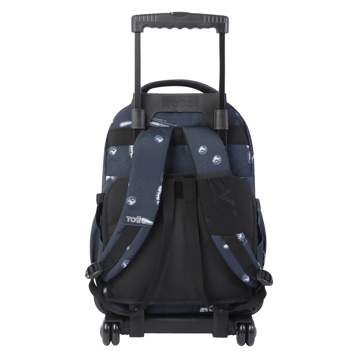 Mochila escolar con ruedas estampado astronautas - Renglones TOTTO TAMAÑO GRANDE