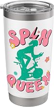 Spin Class Queen Indoor Cycling Workout Stationary Spin Bike Stainless Steel Insulated Tumbler