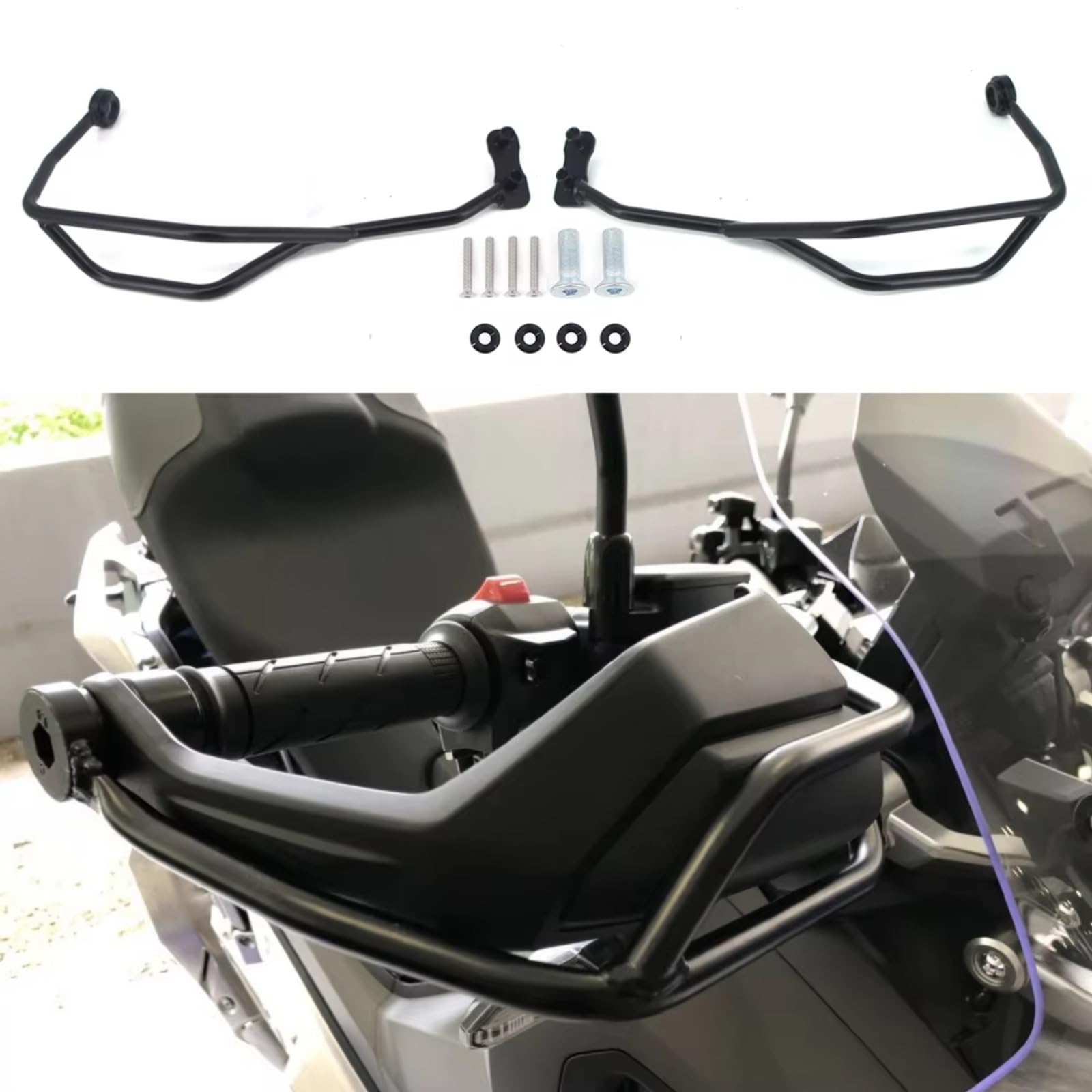 Barra Protección Lateral Compatible Con X-Adv 150 2017-2019 Protector Mano Para Motocicleta Barra Manillar Parachoques Protector Embrague Accesorios Riel Para Carrera