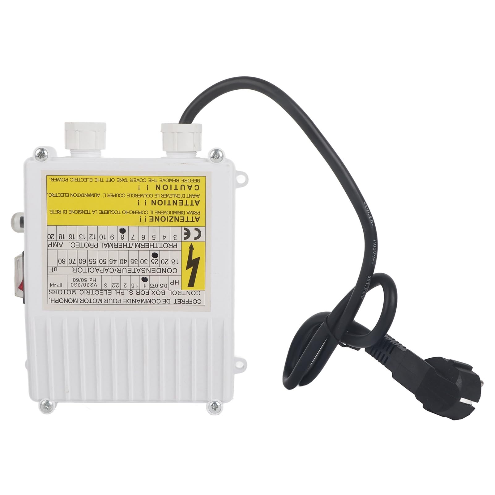 Scatola di Controllo della Pompa per Pozzo, Pompa Sommergibile per Pompa per Pozzo Integrata Nell'Interruttore Automatico di Protezione Termica, Controller per (550W Spina
