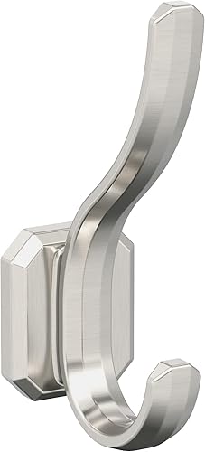 Miniatura 10 de Amerock HBX36693CZ  Gancho decorativo de pared Granlyn de doble punta, gancho de bronce champán para abrigos, sombreros, mochilas, bolsas  Ganchos