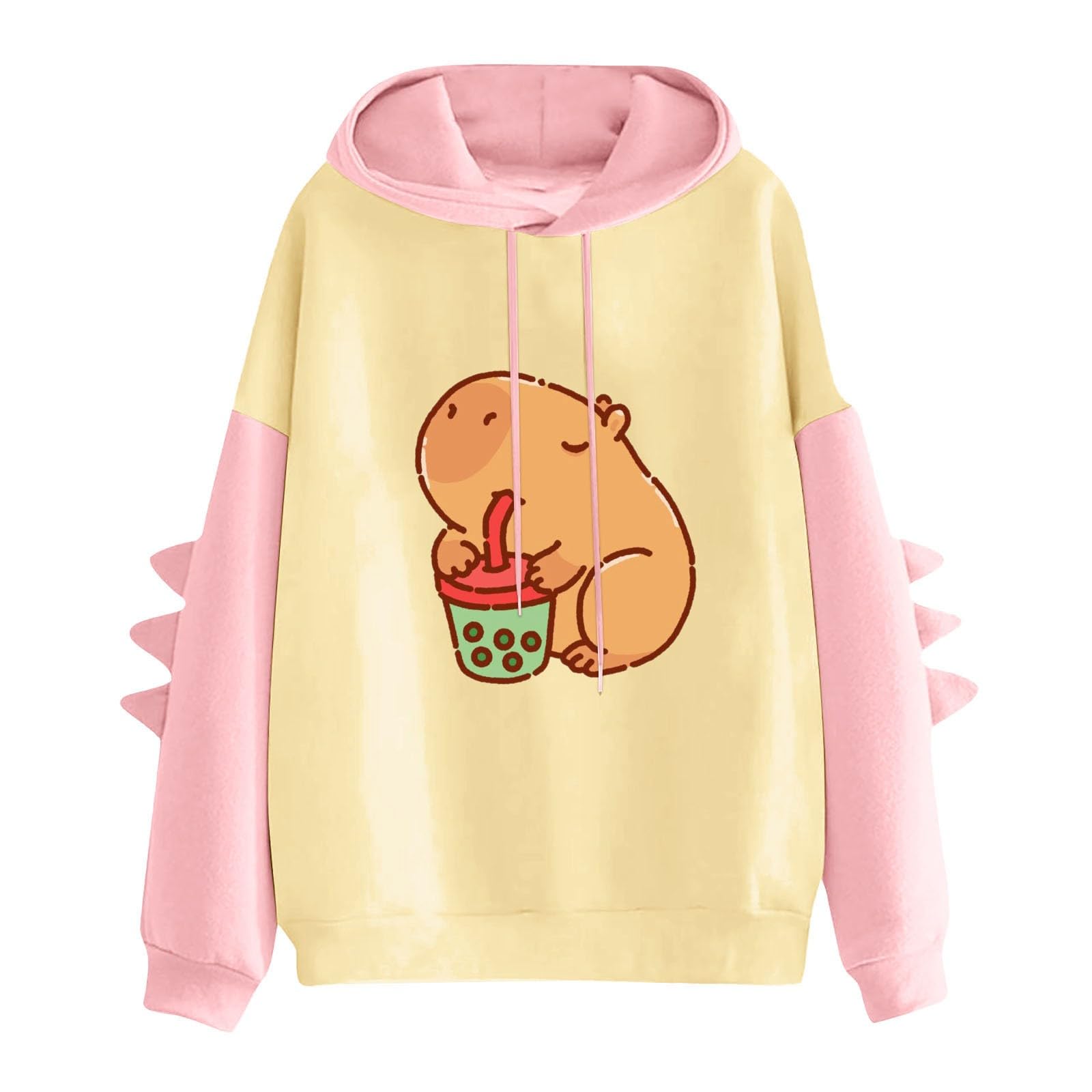 Teenager Mädchen Kapuzenpullover Kawaii - Oversize Sweatshirt Mit Tierprint