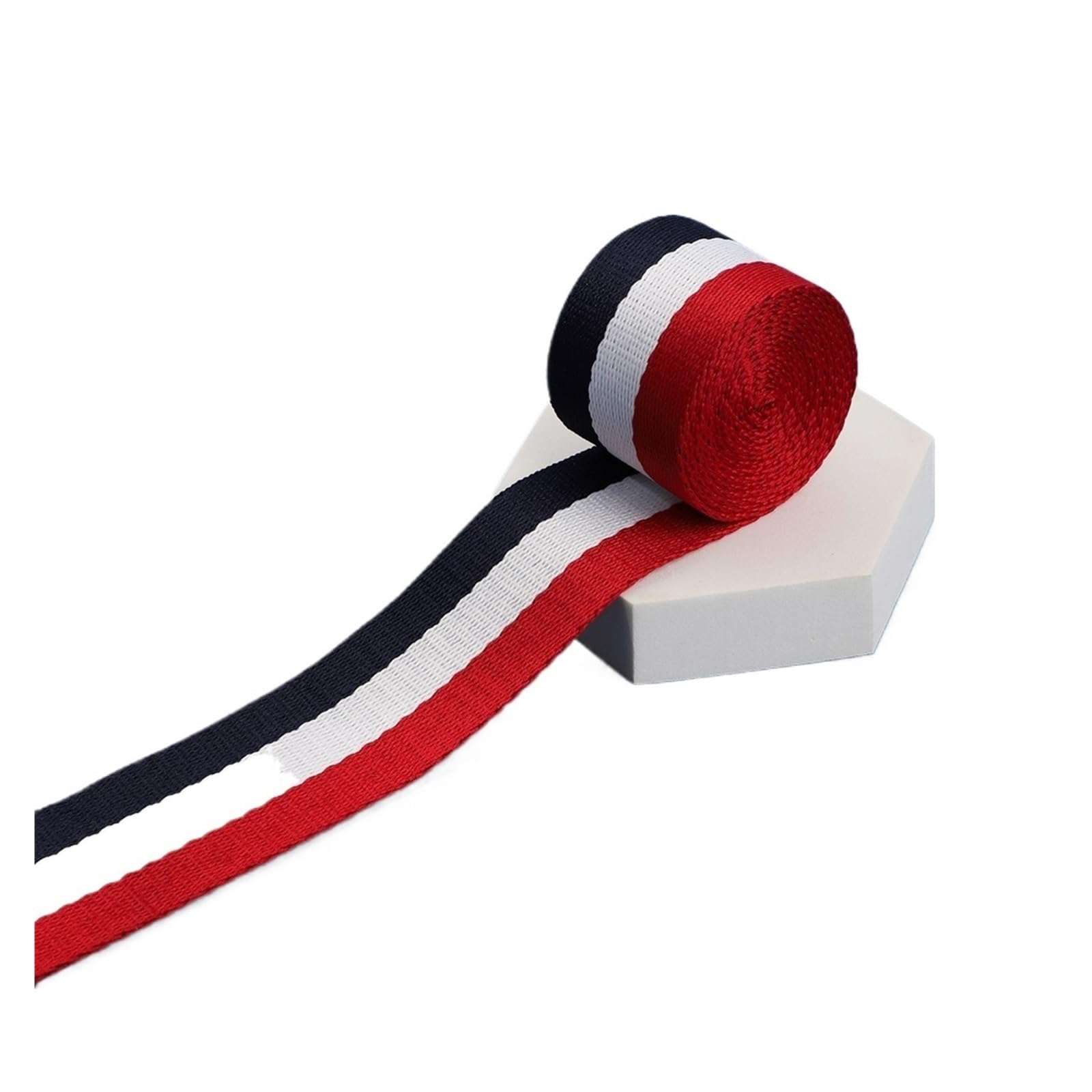 BSZCXBVMP Nylon Webbing, 38mm Printed Ester Cotton Webbing Multicolor 1/2/5 Yards(Red,2yards)