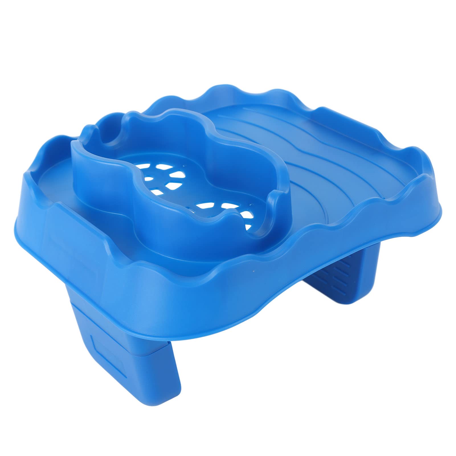 HOT TUB Table Tray, Nonslip Side Table with Drink Holder for Relaxing SPA TIME (Blue)