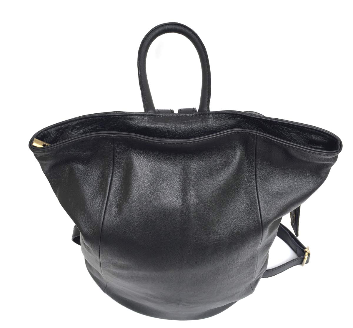 Zaino Donna Daypack Vera Pelle Martellata Cinghie Regolabili modello SIRACUSA DO Made In Italy
