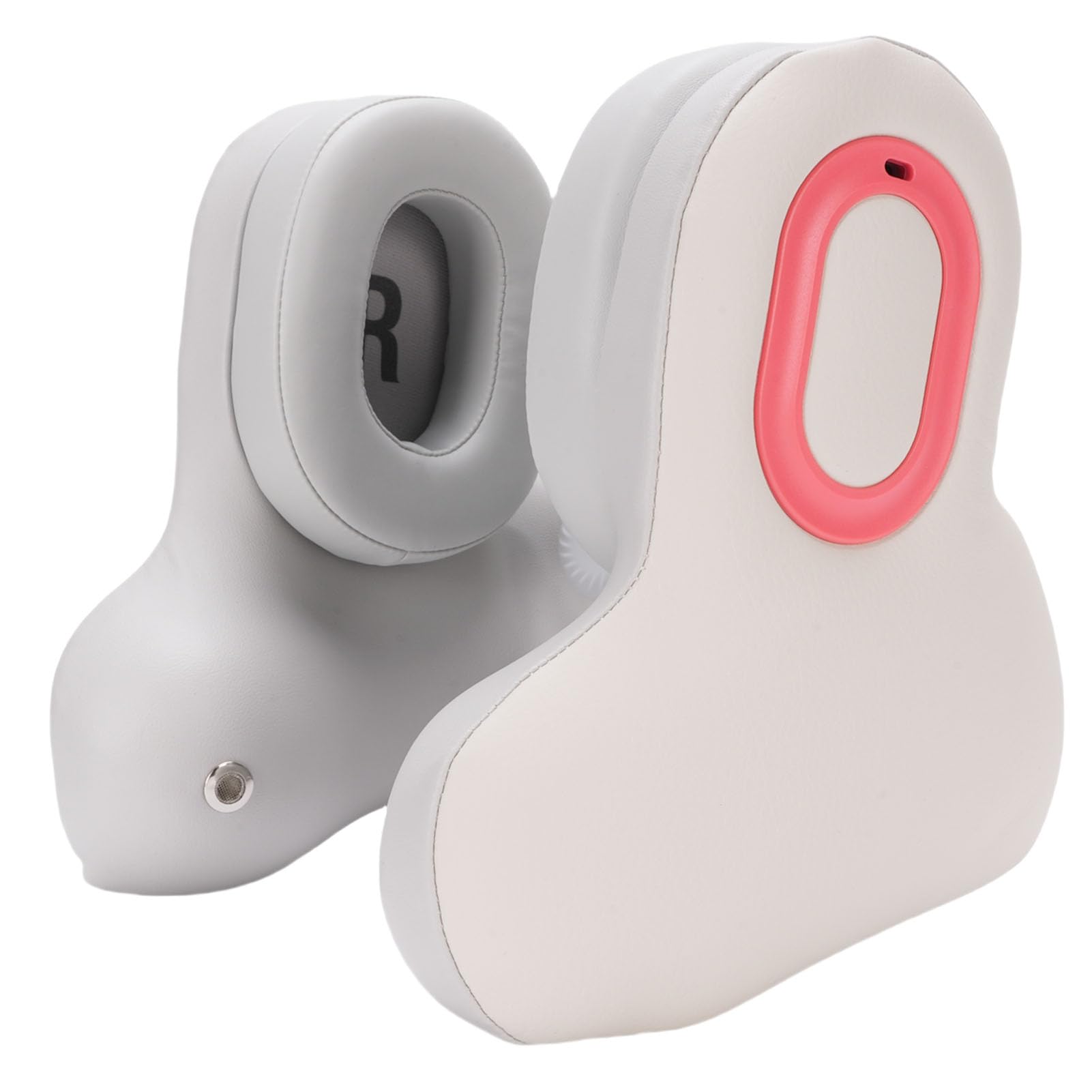 Alomejor Cuscino cervicale da viaggio, materiale in pelle con altoparlanti Bluetooth, funzione di cancellazione del rumore e riscaldamento per aereo e uso domestico