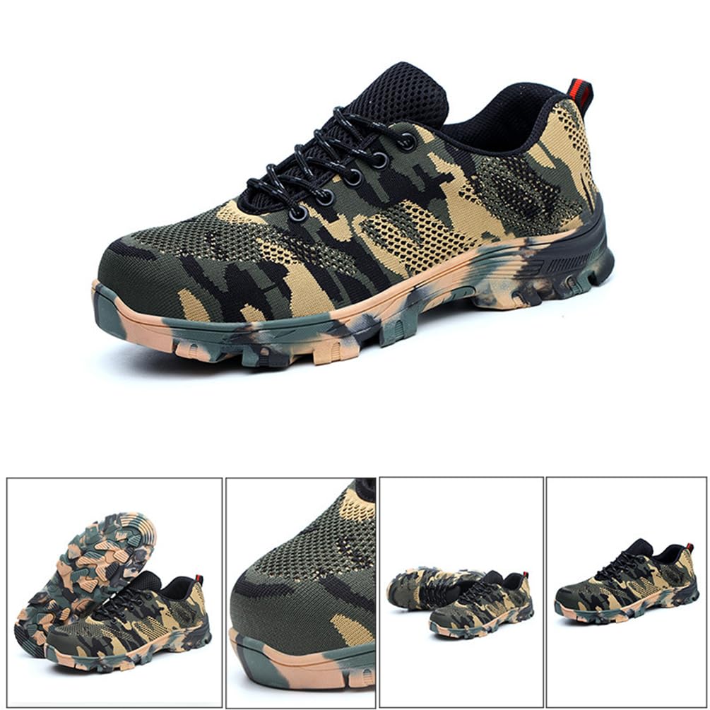 Chaussures de Randonnée Escalade pour Homme Femme Chaussures de Randonnée en Plein Air Imperméable Antidérapant Bottes de Trekking Promenades Voyages Sneakers (Wan-D1, 43EU)