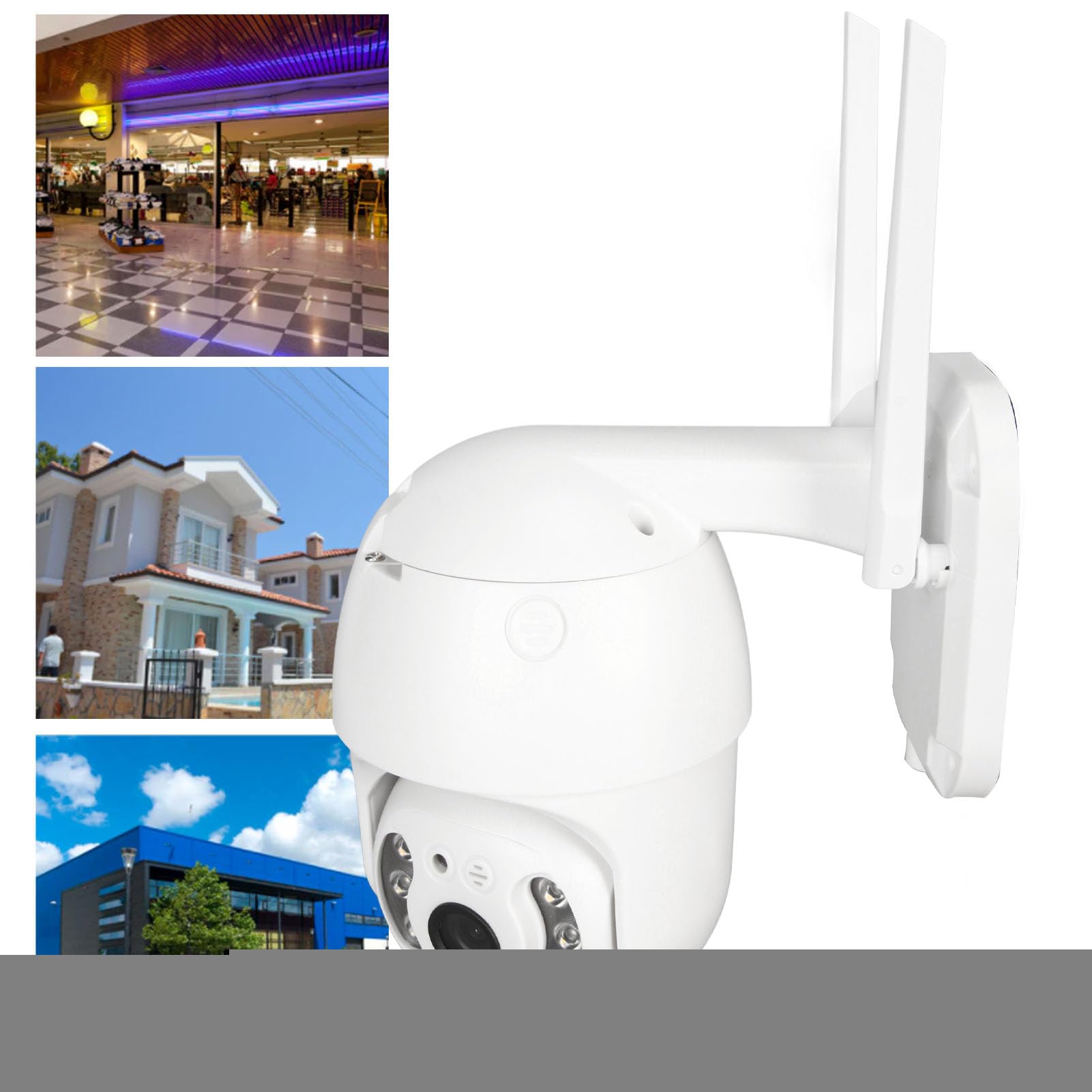 Kamera Bezpieczeństwa Bezprzewodowa Zewnętrzna Kamera PTZ Wifi IP Wewnętrzna Kamera Nadzoru Domowego, Mini Kamera Obrotowa z Kolorowym Noktowizorem 2-kierunkowa Rozmowa (Wtyczka