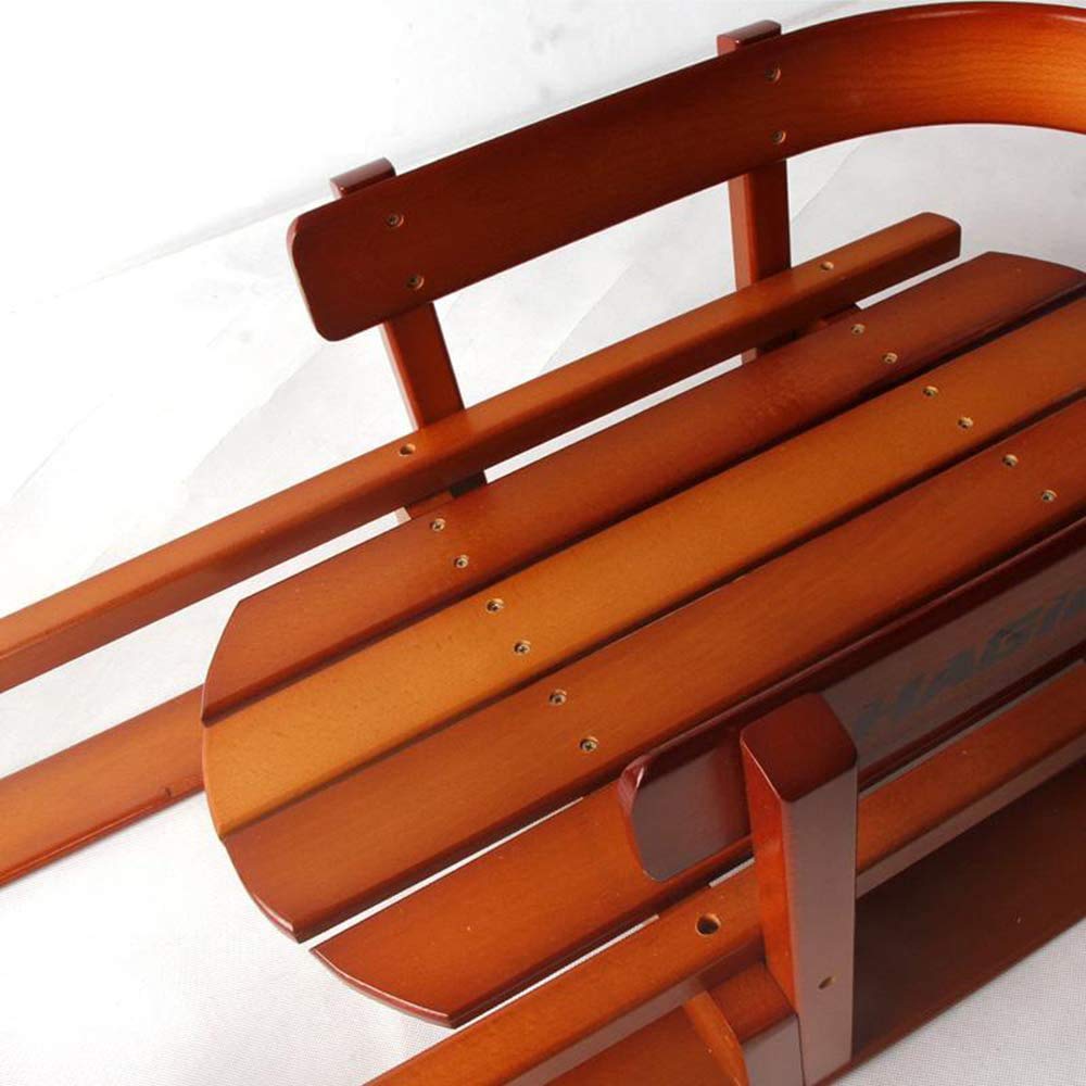 Amazon.co.jp: 木製そり、無垢材シートプルロープステアリング付きそり