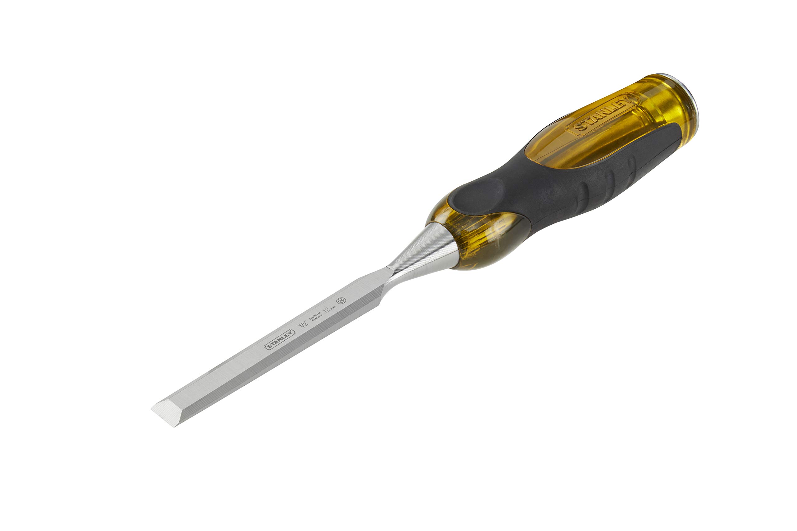 STANLEY FATMAX 12mm Thru Tang Chisel with Bevel Edge and Strike Cap, 0-16-254