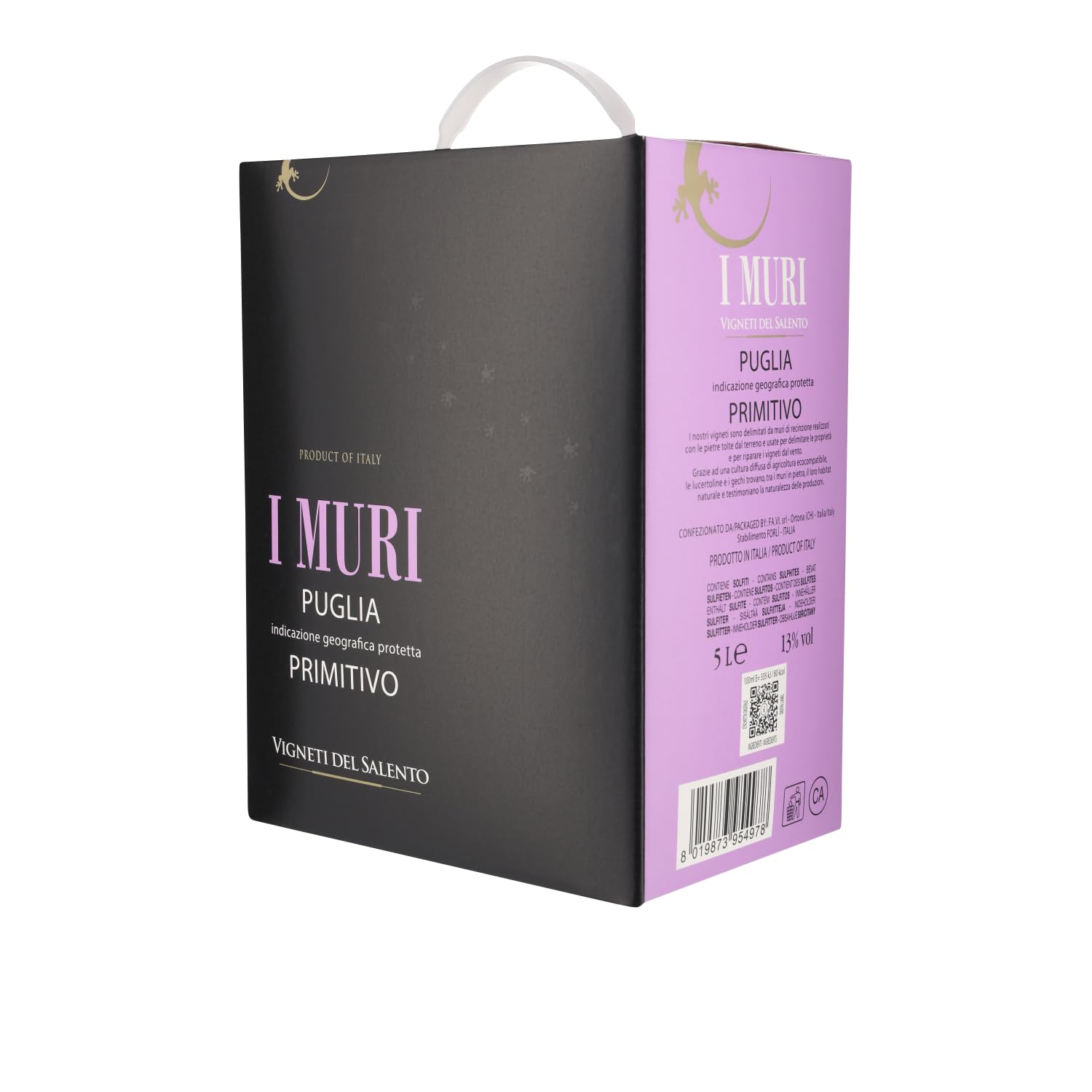 Bag in Box Primitivo Puglia I Muri IGP (2 x 5 Liter) V.Salento