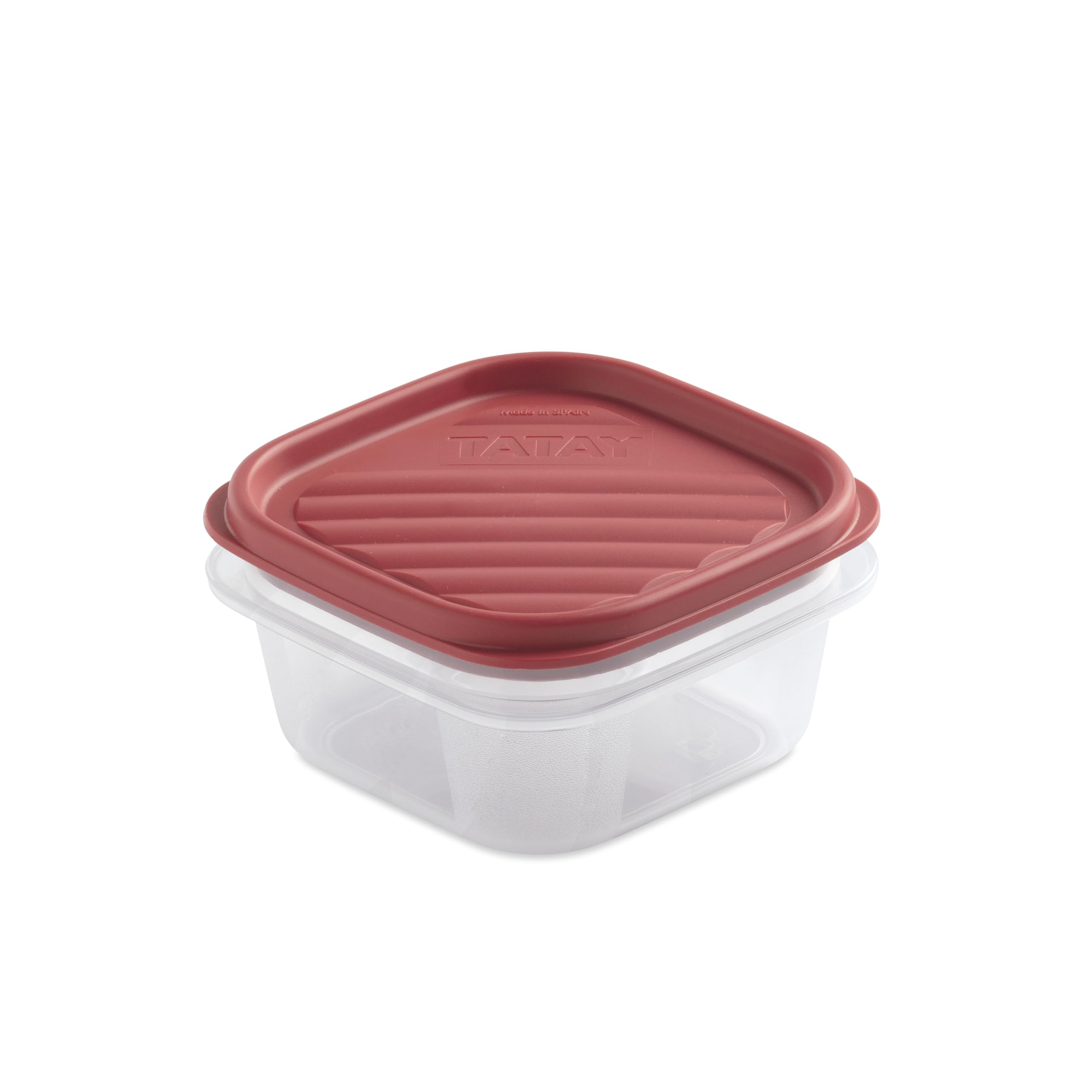 Tatay Red Food Container 0.3L Top Flex | Pressure Lid | Plastic Food Containers With Lids | Microwave, Dishwasher, Fridge & Freezer Safe | Bpa-Free Plastic | 10X10x5.5 Cm,