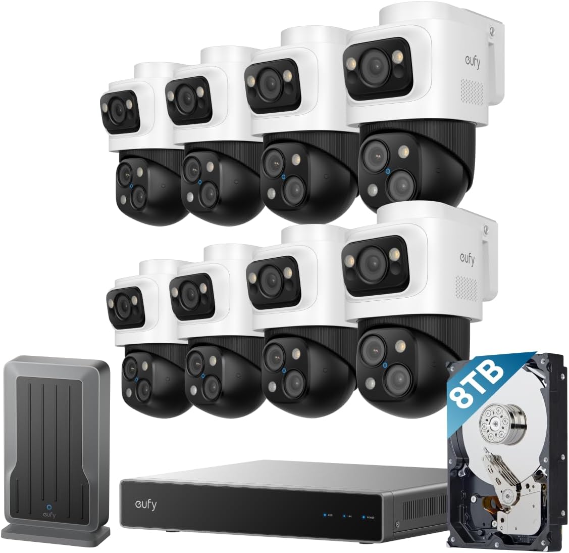 eufy 4K NVR Security Camera System S4 Max & NVR Wi‑Fi Module (Bundle)