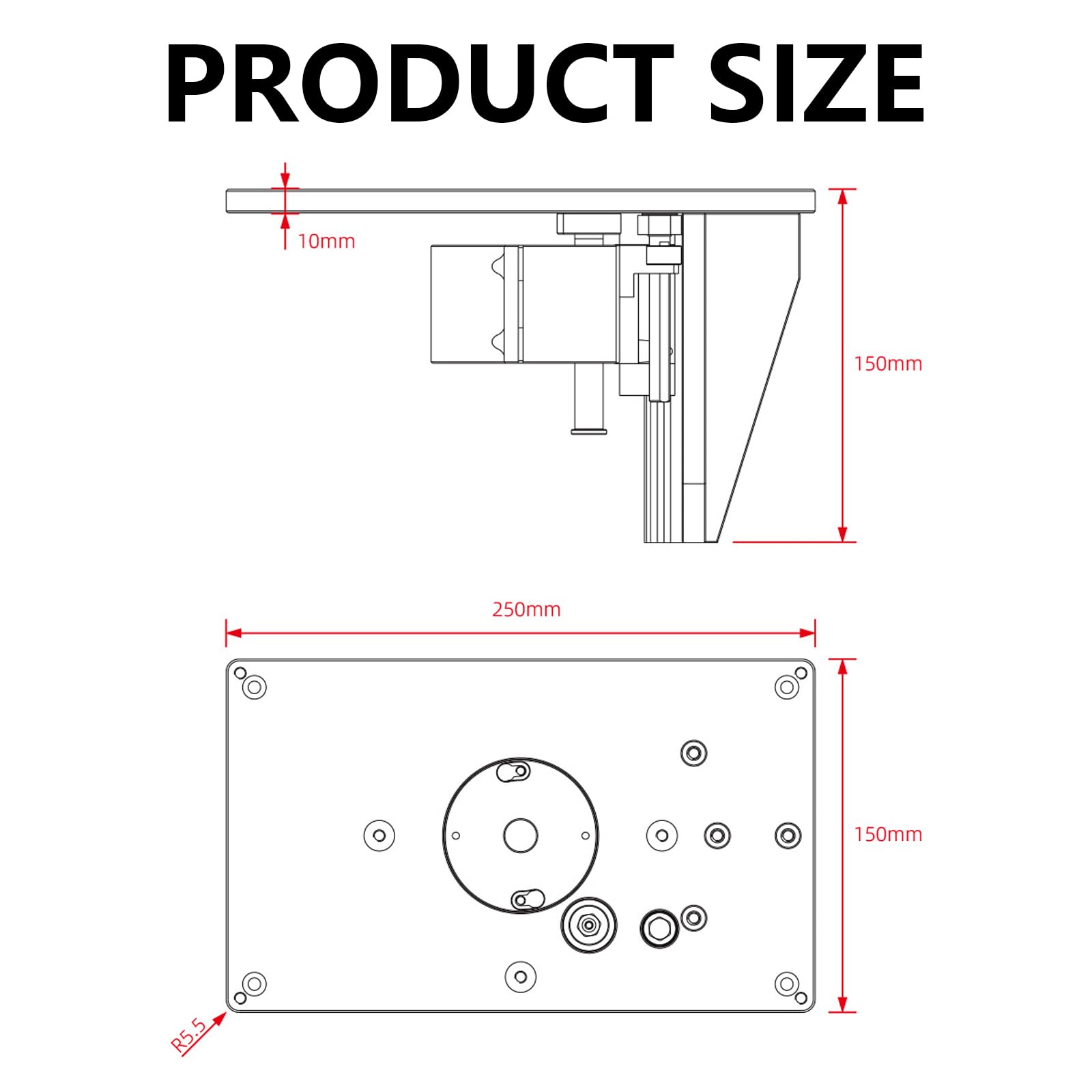 Oberfräsenhebetisch, Oberfräsenhebetisch Router Tisch Lift Kit Trimmmaschine Inverted Lifting Table Router Lift, Trimmen Maschine Invertiert Hubtisch Frästisch für Oberfräse