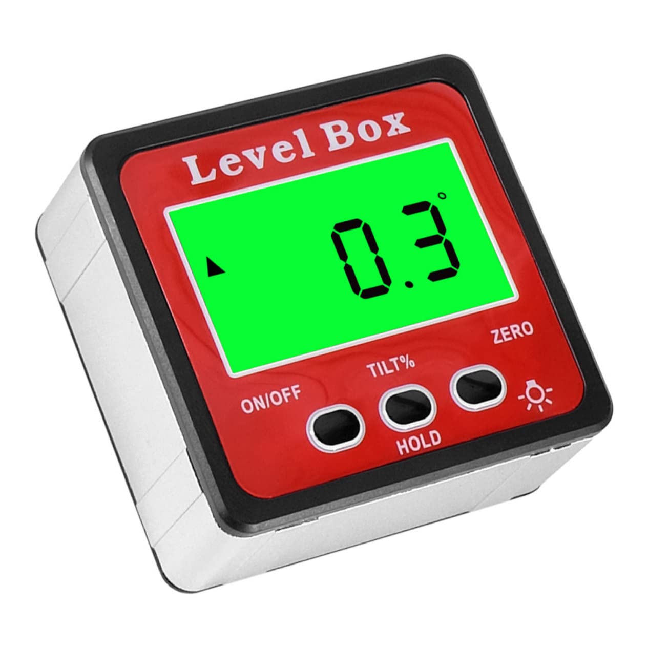 Gadpiparty 2pezzi Goniometro Base Inclinometro Per Misurazioni Precise Edilizia e Falegnameria Display Lcd Retroilluminato Batteria