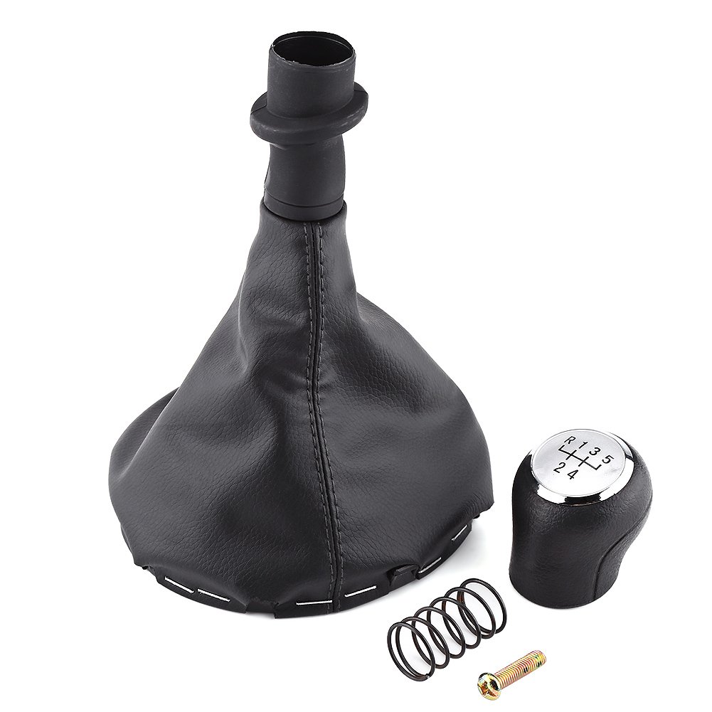Gear Shift Knob Cap 5 Speed, 5 Speed Car Gear Stick Shift Knob Gearstick Lever Gator Gaiter Boot Kit For Transporter T5 / T6 (2003-2011) 707300140701
