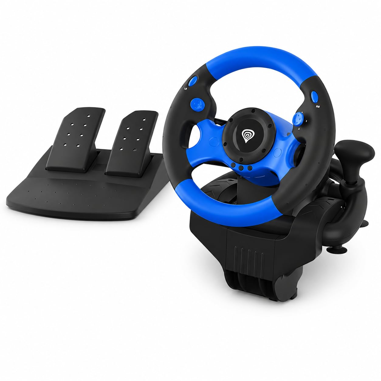 Genesis SEABORG 350 Noir, Bleu USB Volant + pédales Nintendo Switch, PC, PlayStation 4, PlayStation 3, Xbox 360, Xbox One