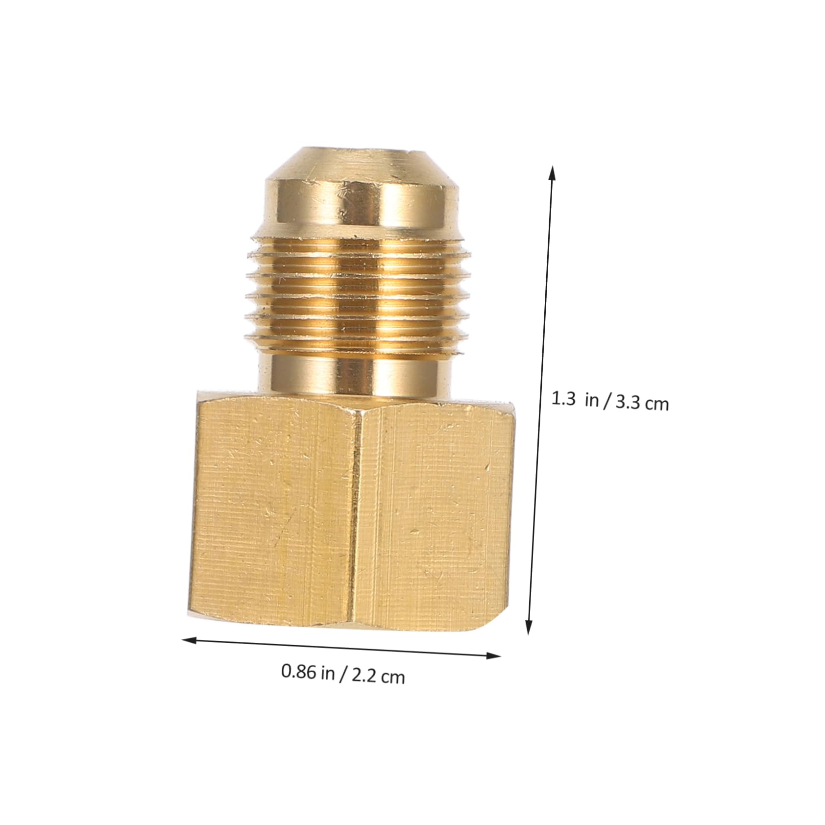 IWOWHERO Gas Heater Conversion Kit Brass Pipe Threaded Adapter Male Flare Multipurpose Use