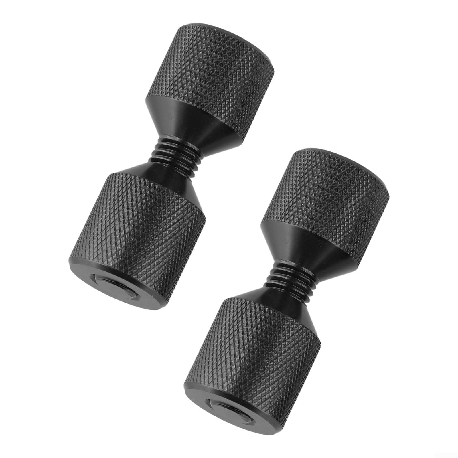 Ensemble de goupilles à deux trous à bride en aluminium de 3,8 cm avec niveau intégré pour ASME Outil de positionnement d'alignement de tuyau de 68 kg Finition oxyde noir Grand 70 x 27 mm
