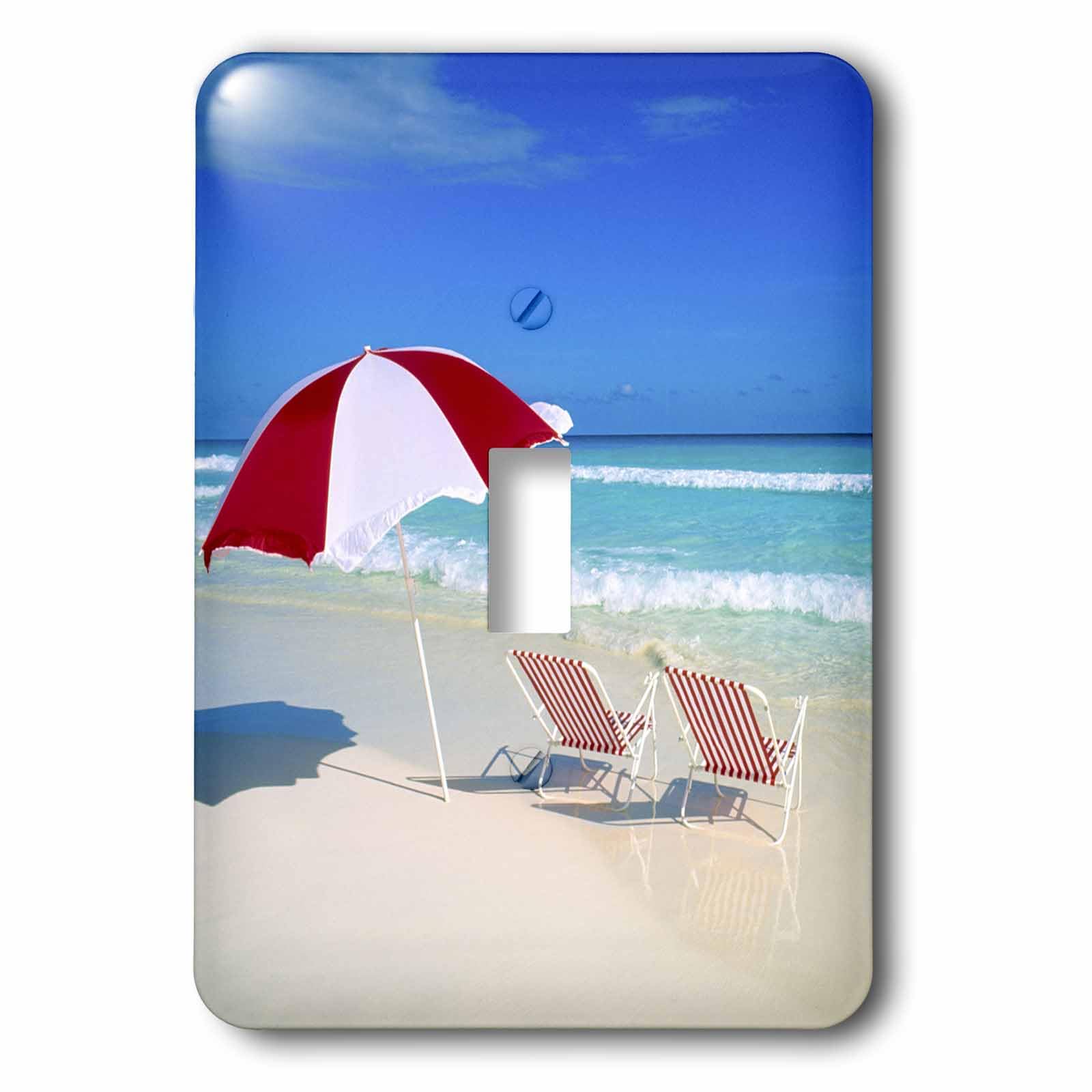 Interrupteur à bascule motif plage tropicale 3dRose Lsp_75641_1 Bill Bachmann