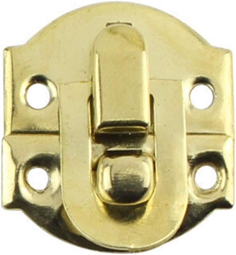 Stainless Steel Lock Buckle,Brass Hasp Clasp Latch Lock,10pcs/Pack Retro Jewelry Wooden Box hasp Pad Lock Antique Bronze Iron Clasp Latch Hook Padlock Small Shackle Furniture Hardware