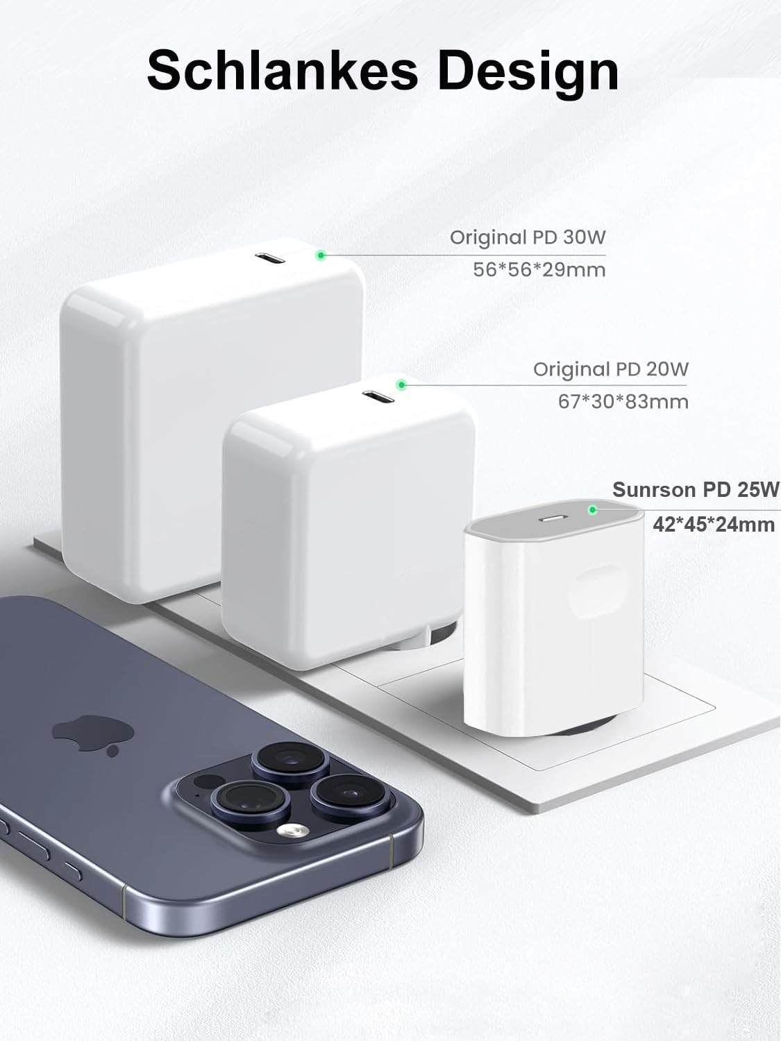 Szybka ładowarka i kabel do ładowania iPhone 14 13 12 11 Pro Max Plus Mini/SE/XR/X/XS/Pad, 25 W USB C ładowarka z kablem 2 m Fast Charger, zasilacz sieciowy adapter