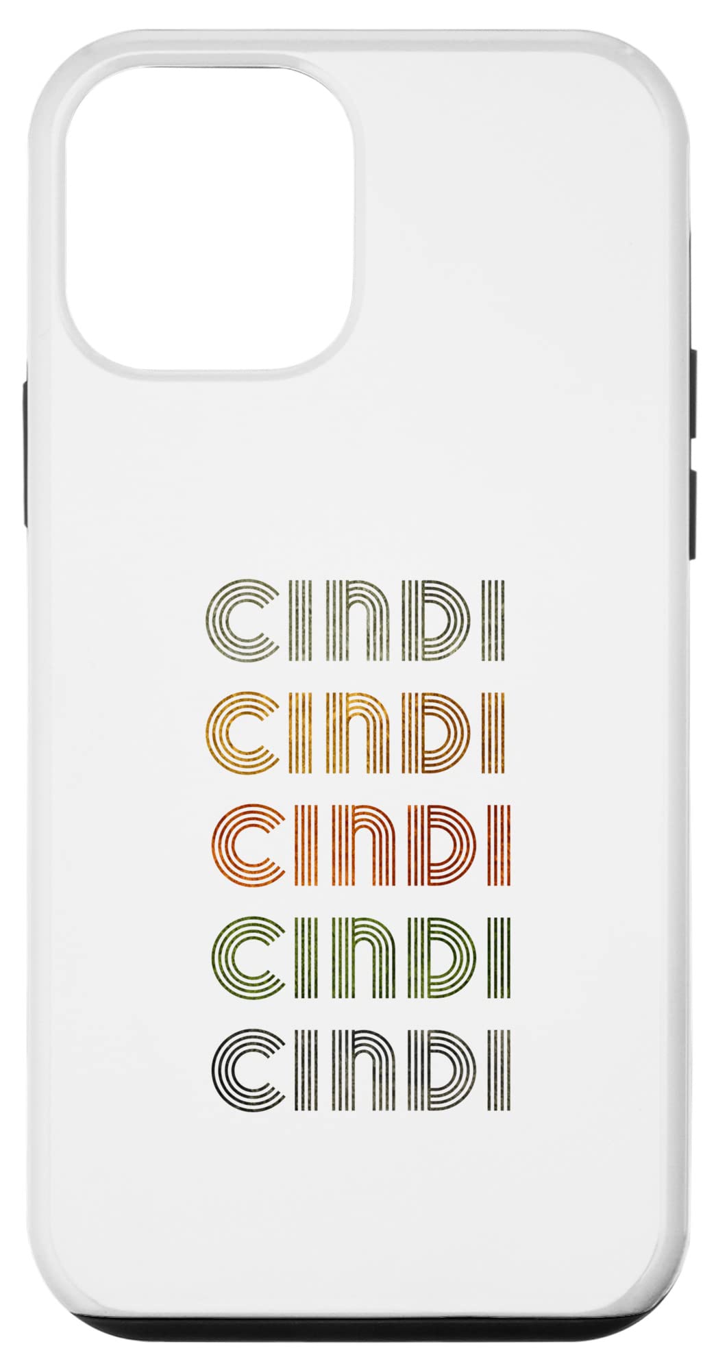 iPhone 12 mini Love Heart Cindi Tee Grunge/Vintage Style Black Cindi Case