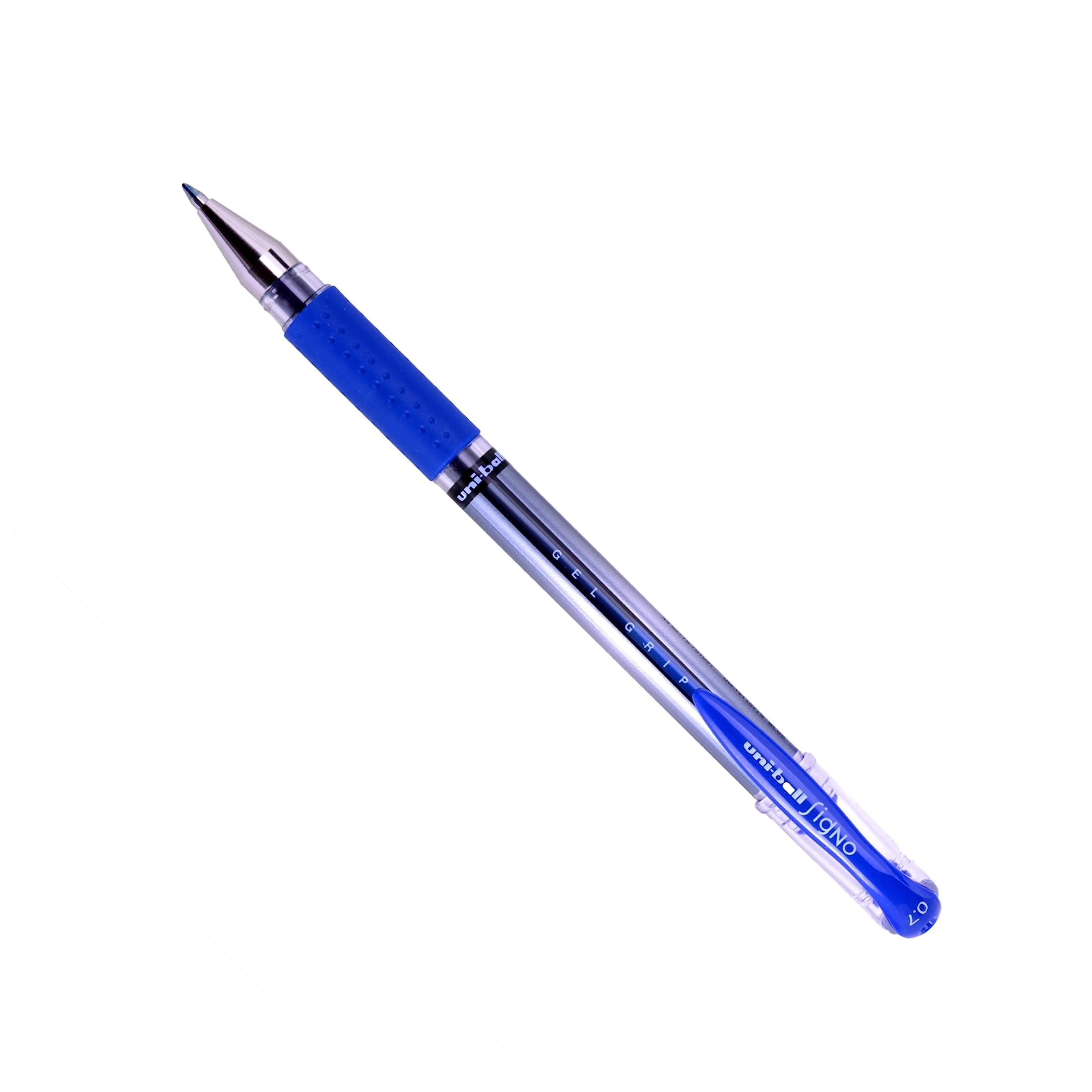 UM151S Rollerball Pens Grip 0.7 mm Tip 0.5 mm Stroke Width (12 per pack) - Blue