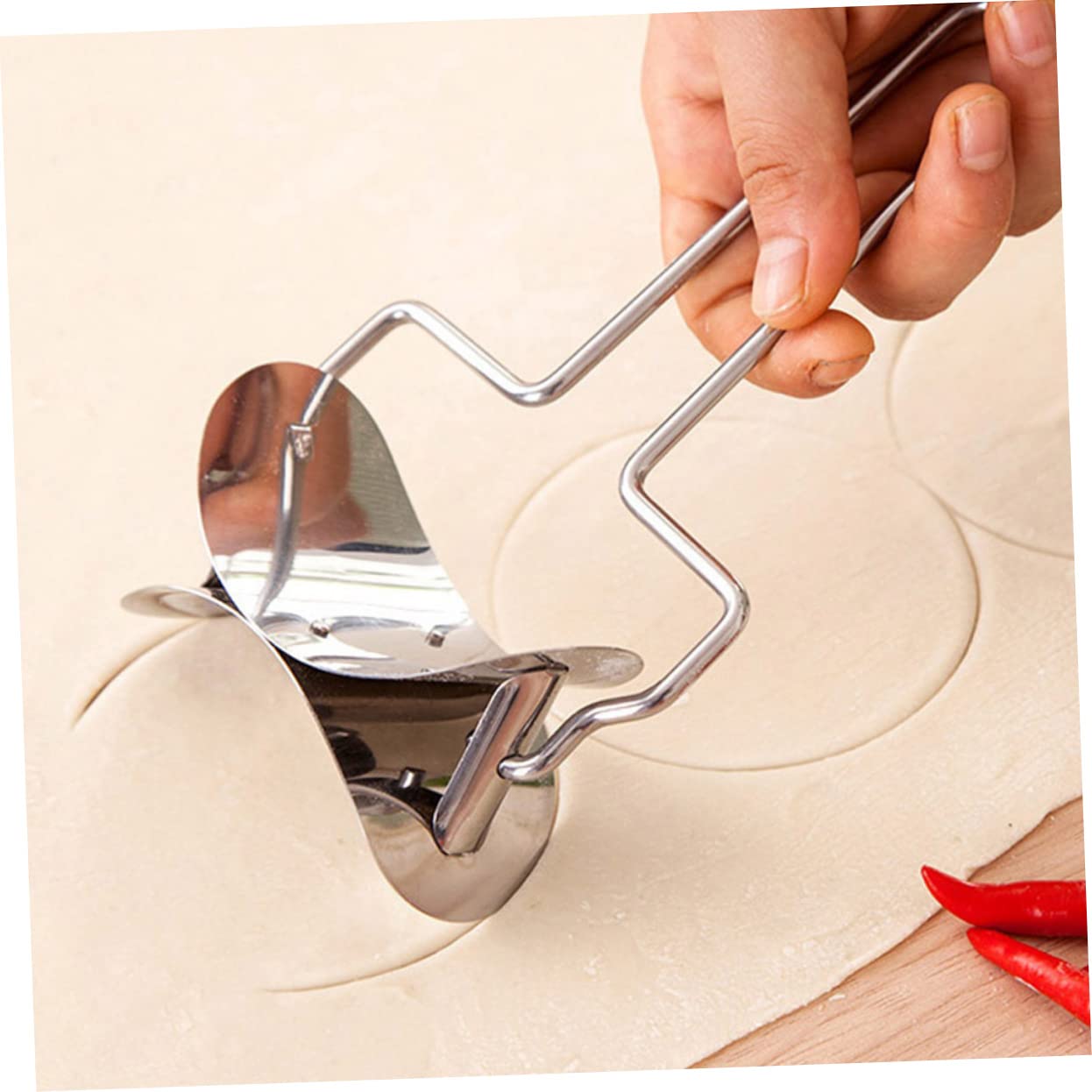HAKIDZEL 2Pcs Stainless Steel Dumpling Mold Kitchen Utensils for Wrappers Easy to Use Dumpling Gadgets for Homemade Dumplings and Ravioli