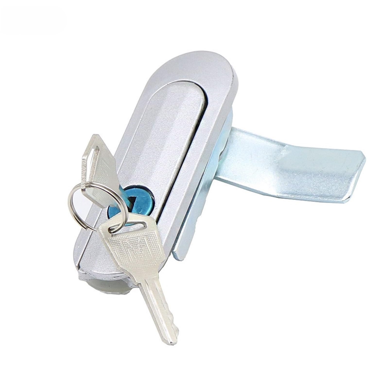 1 1/8 Grip Range, Emka Slotted Pawl Latches, Chrome, Heavy Duty NEMA 4 Rated 1/4 Turn Latches (1 Each)