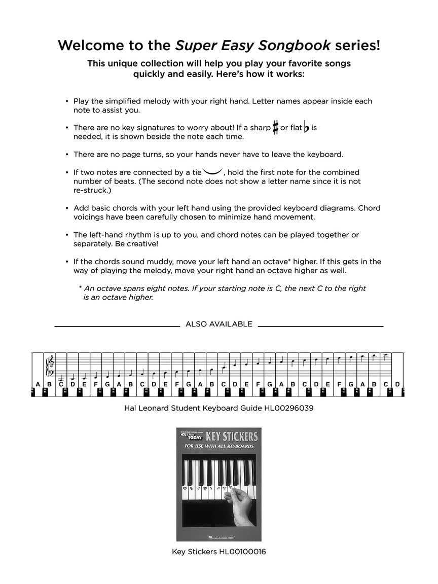 Classical - super easy songbook piano