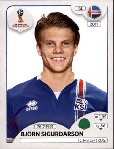 2018 Panini World Cup Stickers Russia #311 Bjorn Sigurdarson Iceland Official Album Stickers in Raw (NM or Better) Condition