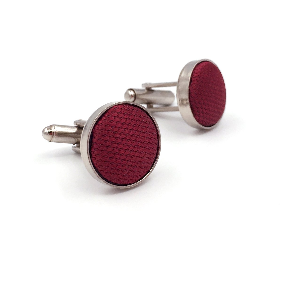 S&W SHLAX&WING SHLAX&WING Color Sólido Rojo Burgundy Boda Seide Krawatte Herren Classic Ties