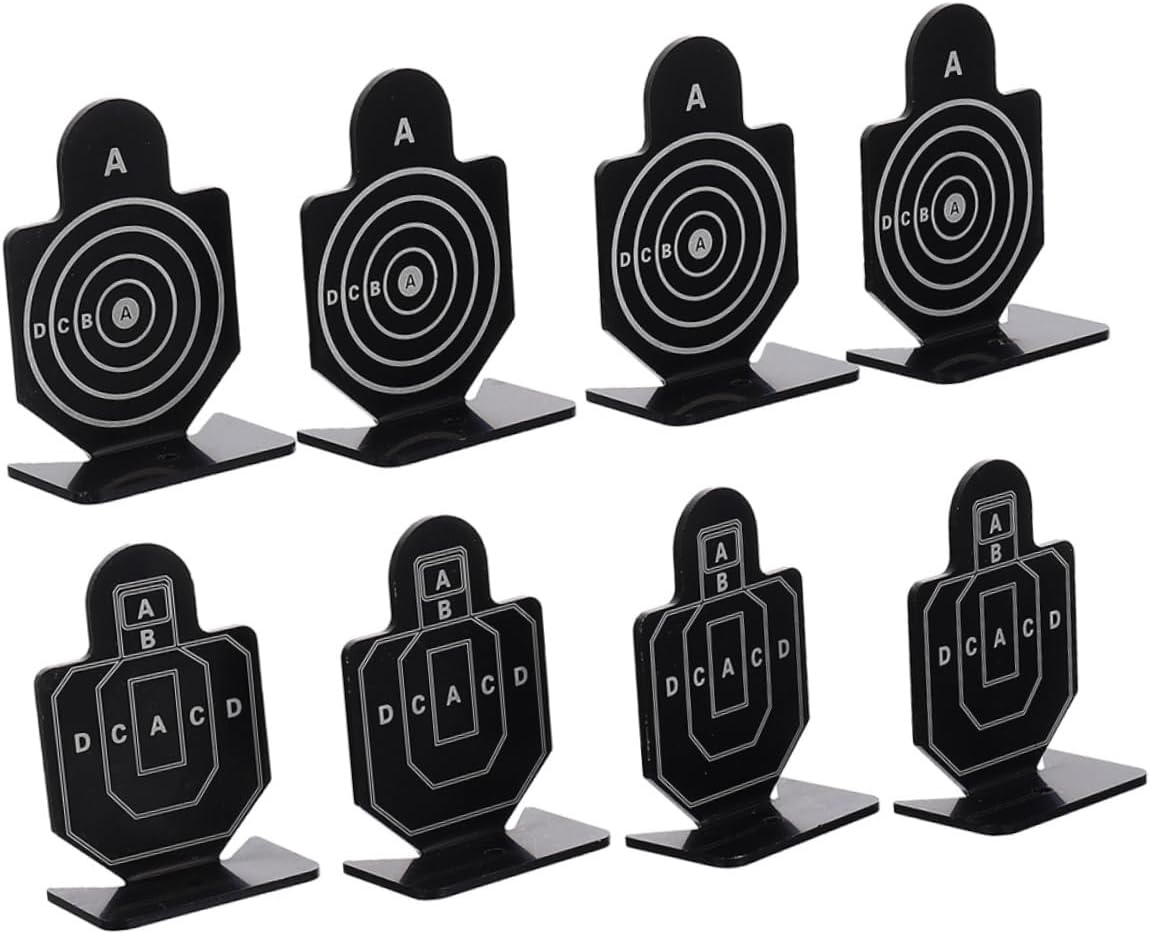 2 Boxes Aluminum Alloy Shooting Targets for Indoor Range Training Game Targets for Precision Practice and Skill Improvement Black Alloy