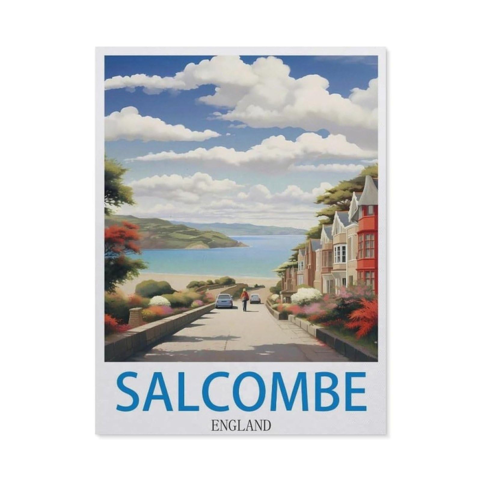 BEAYODKP Diamond Painting，Salcombe England（50 x 60 cm）