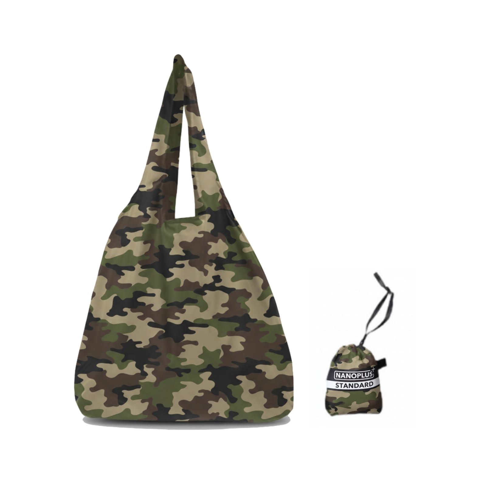 NANOPLUS Ultimate Foldable Travel Tote Bag - Reusable Shopping Bag - Compact & Portable & Lightweight (Camouflage, 19L) — image 1