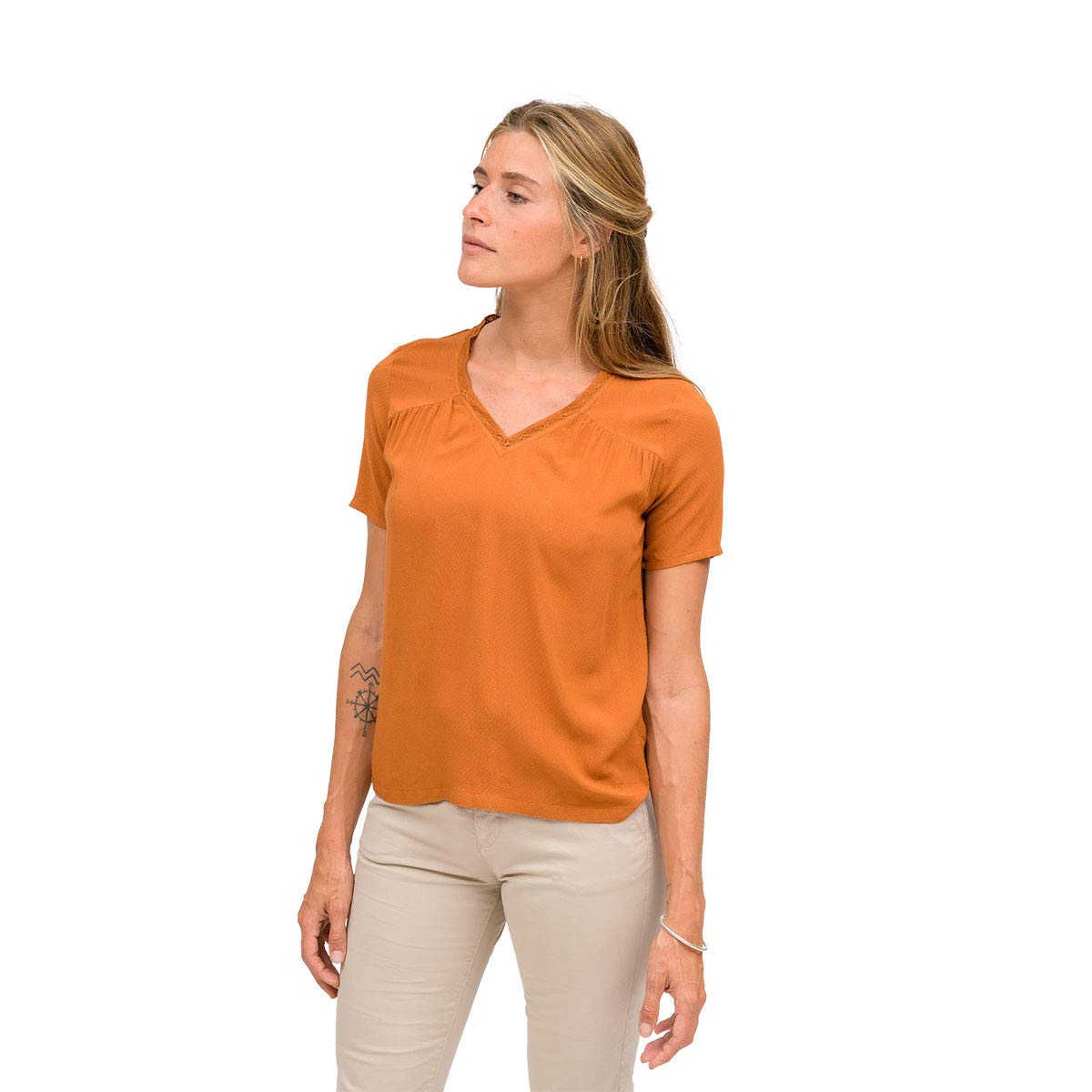 OxbOw M1ceres Women's Top, womens, OXV916288, mocha, FR : 2XL (Taille Fabricant : 5)