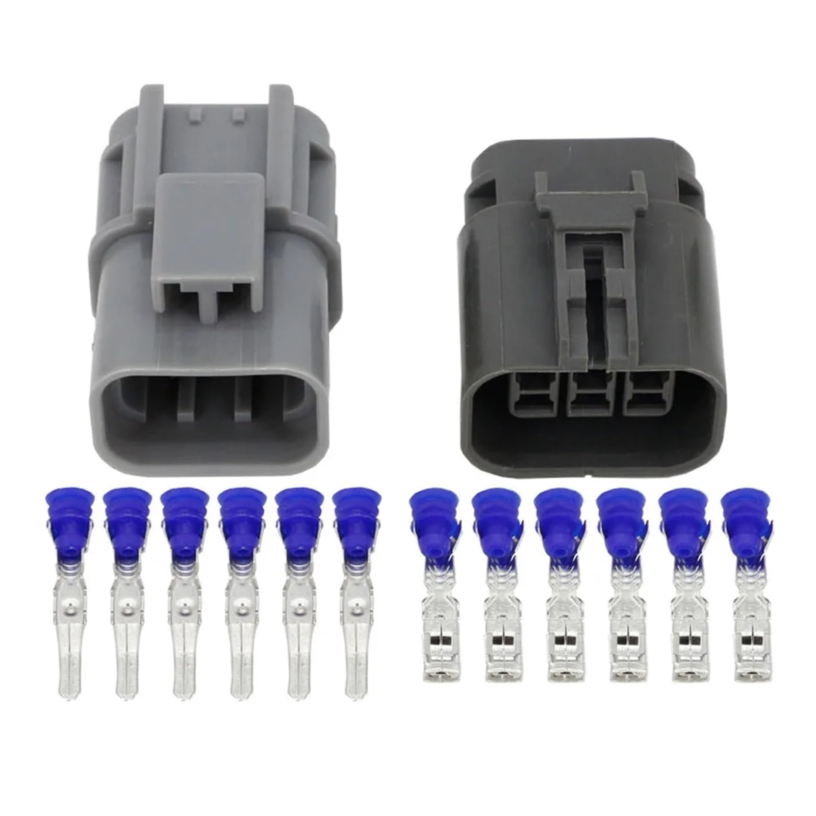 Steckverbinder, 6-polig, 2,8 mm, mit Anschluss DJZ7067-2.8-11/21, 7122-1864-40 und 7223-1864-40 (Buchsenstecker, 10 Sets)