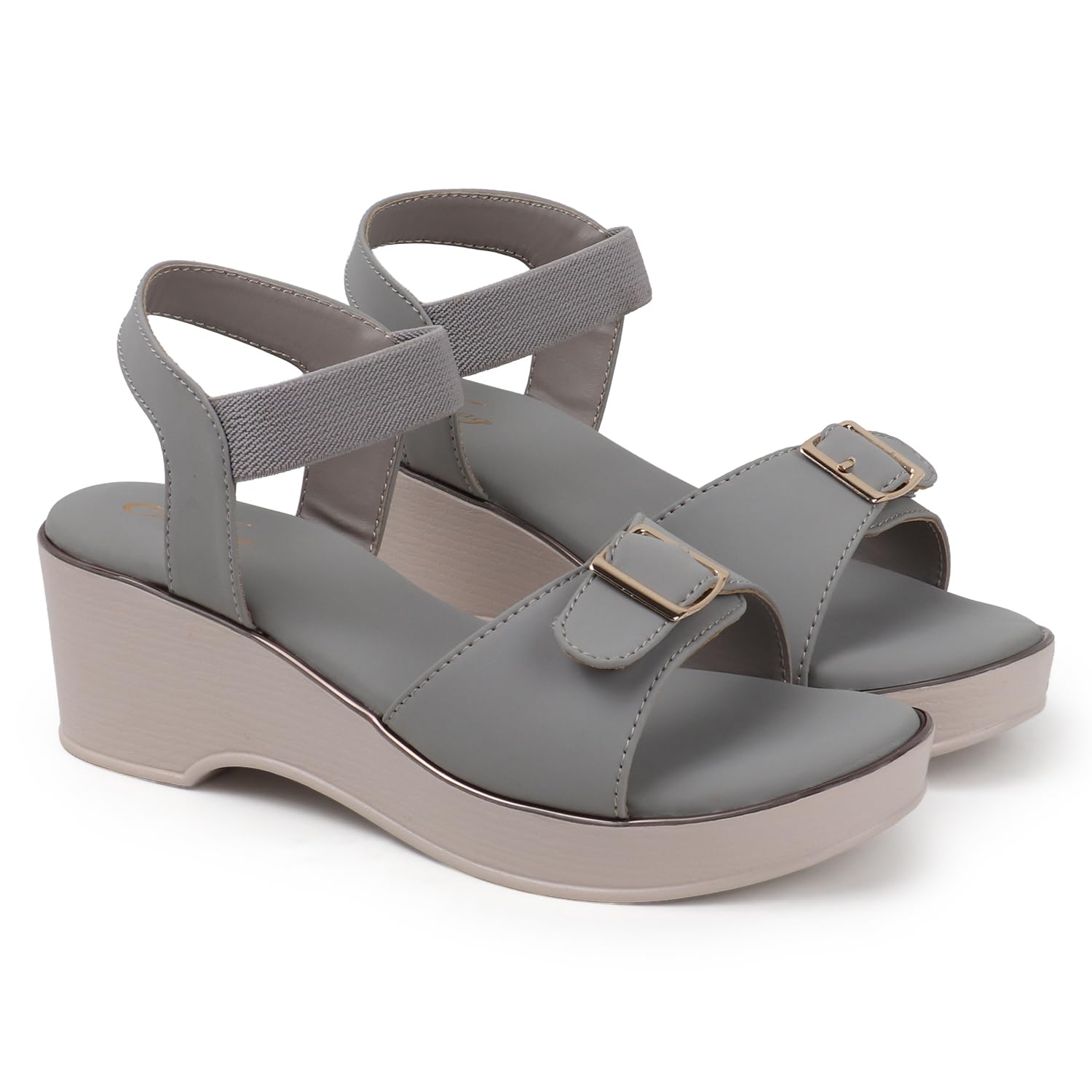 Women’s Embellished Toe-Ring Comfort Flats | Stylish Casual Slip-On Sandals for Women (CR-387-P)-image-45