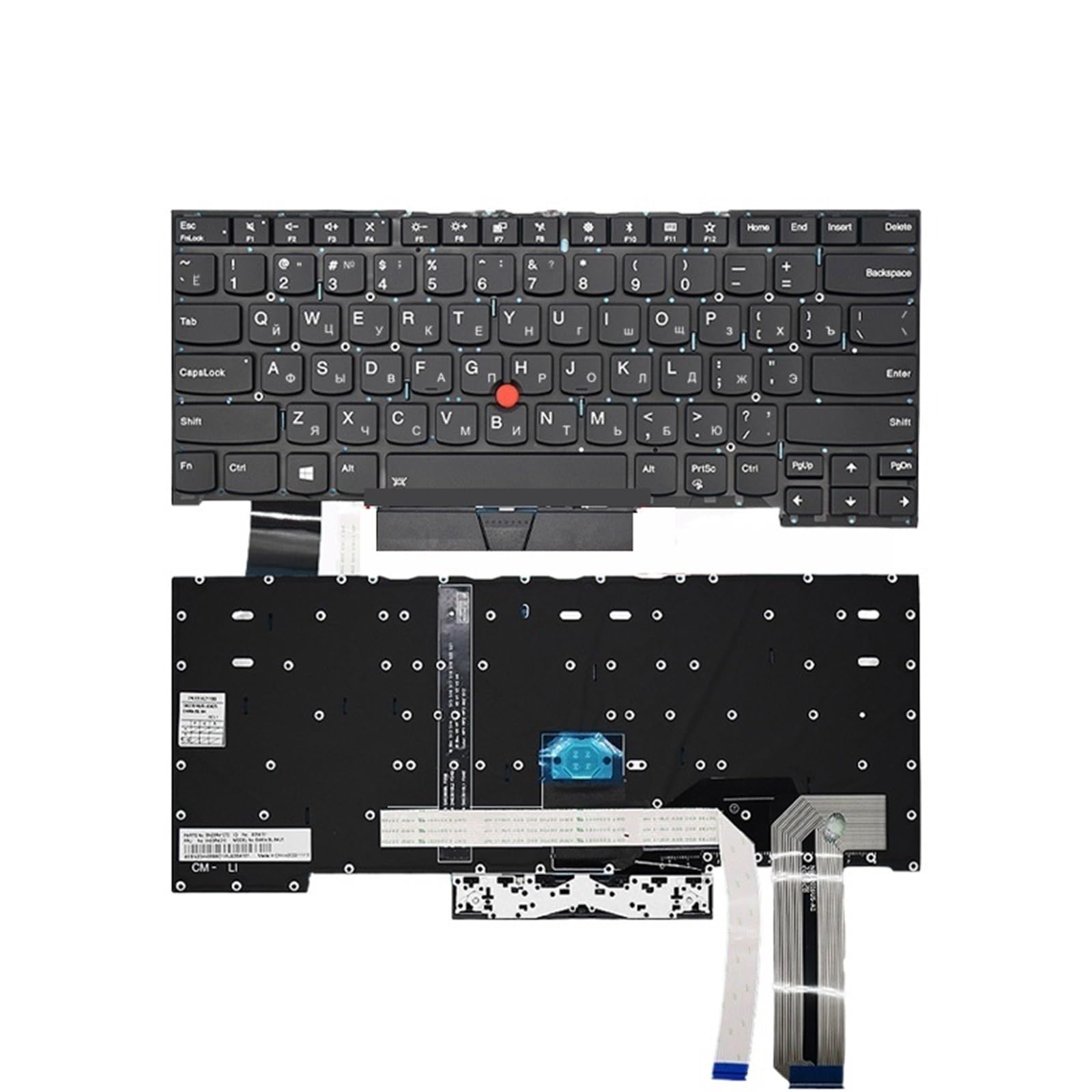 Clavier russe rétroéclairé ThinkPad S3-490 pour frappe nocturne - 3