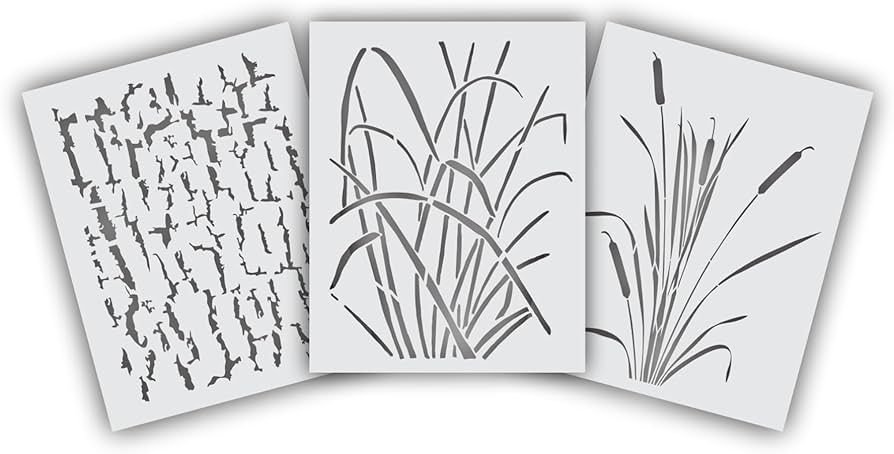 amazon-com-redleg-camo-gk-3-piece-14-grass-wetland-duck-camouflage-stencil-kit-arts-crafts-sewing