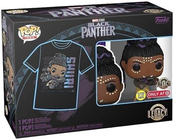 Funko Pop & tee: Marvel- Black Panther - Shuri- M