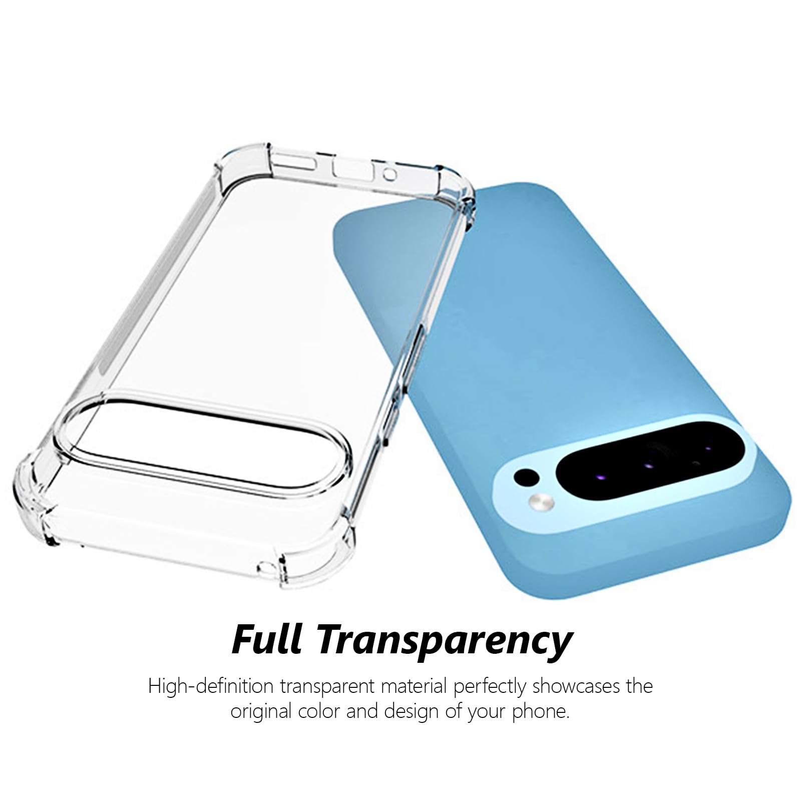 TailTech Case for Google Pixel 9/9 Pro Case Google Pixel 9/9 Pro Phone Case, Transparent TPU - Image 3