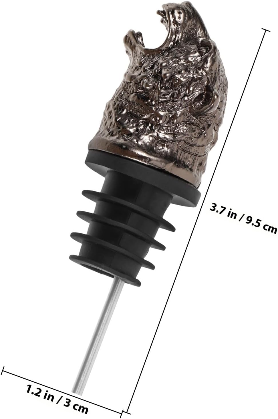 Tiger Head Alloy Wine Pourer Spout for Wine Bottle Xmas Party Use