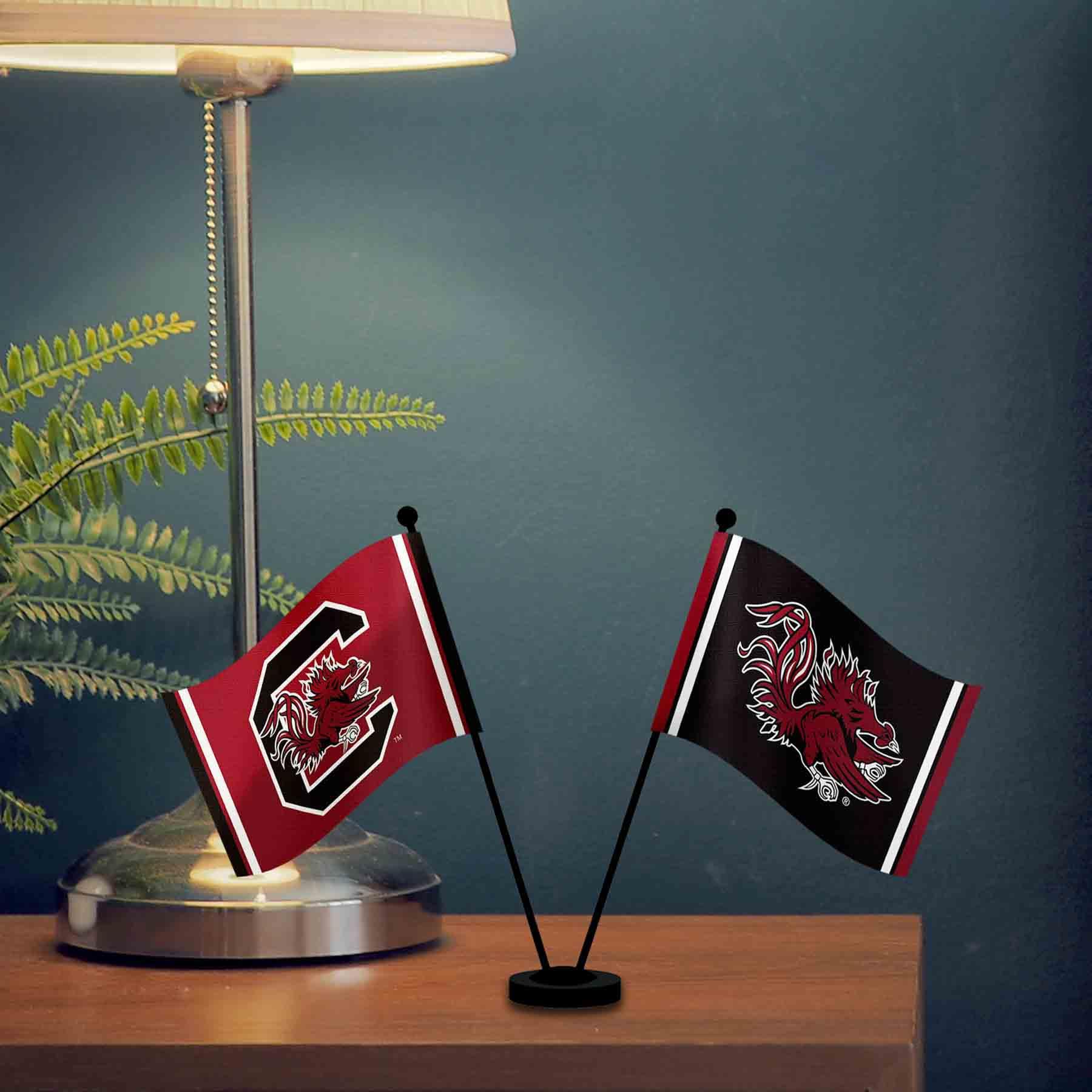 Drapeaux de bureau et de table Gamecocks de Caroline du Sud