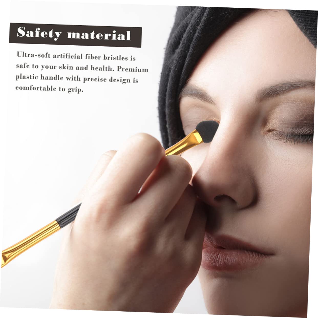 Beatifufu Portable Eye Shadow Brush Set 15pcs Dual End Makeup Brushes Eye Shadow for Women Mini Makeup Brush Kit Soft Tips Eyeshadow Sticks Eye Brush Set