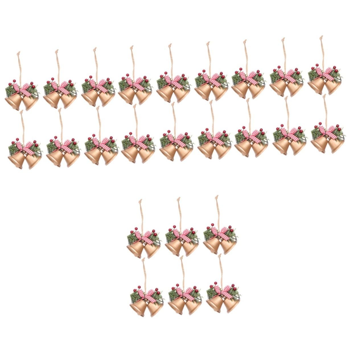 Zerodeko 4 Set Ciondolo Campana Di Natale Christmas Party Albero Natale Ornamenti A Campana Per L'albero Di Decorazioni Natalizie Con Appesa Campane Di 6 Pezzi * 4