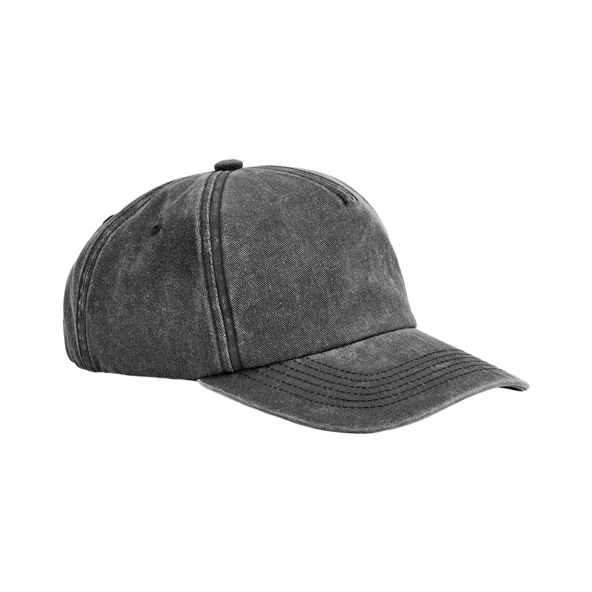 Beechfield - Relaxed Vintage Black Cap - Baseball Caps Mens and Womens, Golf Hats, Running Hats, Tennis Hat, Sports Hat