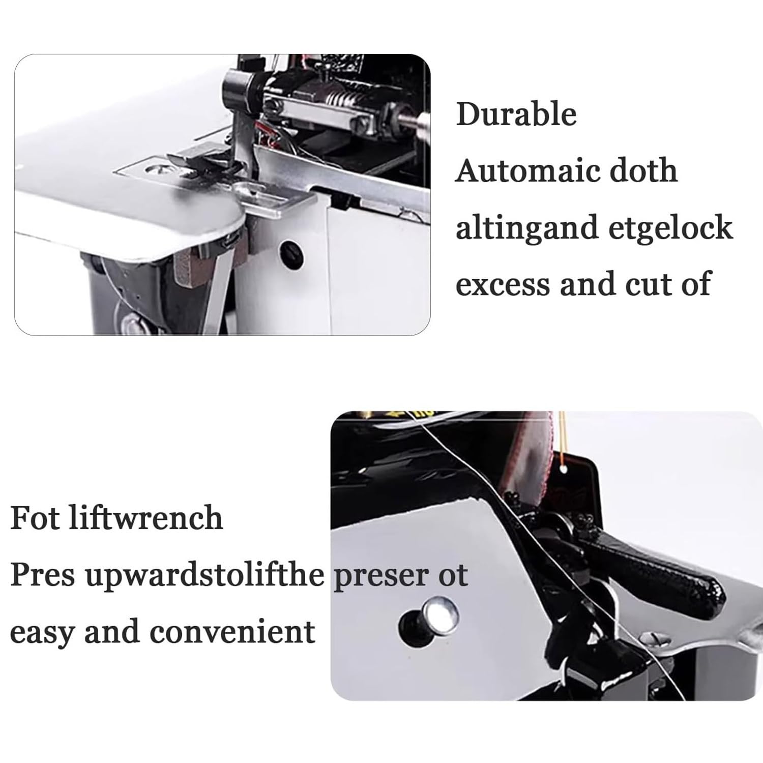 Macchina Overlock Industriale per Tagliacuci 250W
